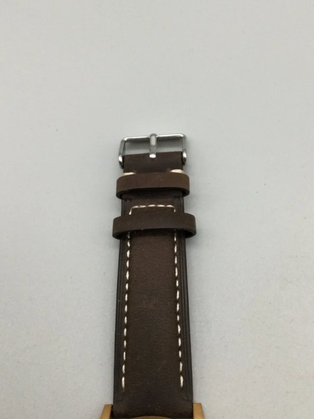 MVMT 40mm Mens Watch Rose Gold Tone Brown Leather Band